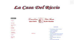 Desktop Screenshot of lacasadelriccio.it
