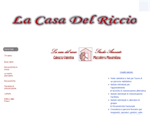 Tablet Screenshot of lacasadelriccio.it